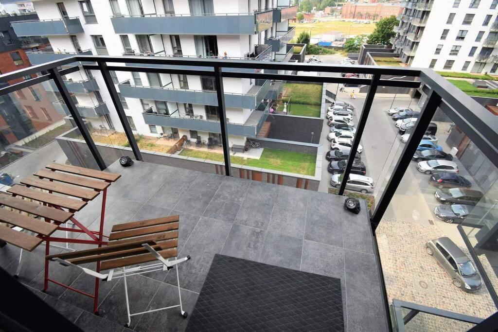 Apartament Blue Bastion Walowa 23C Z Klimatyzacja I Miejscem Parkingowym W Podziemnym Parkingu Гданськ Екстер'єр фото
