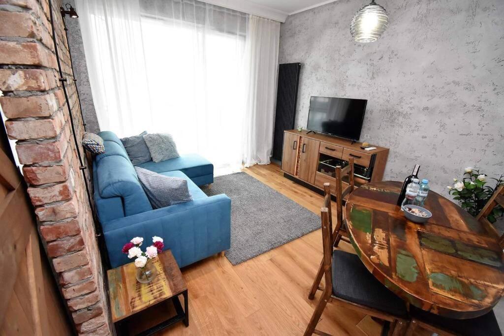 Apartament Blue Bastion Walowa 23C Z Klimatyzacja I Miejscem Parkingowym W Podziemnym Parkingu Гданськ Екстер'єр фото